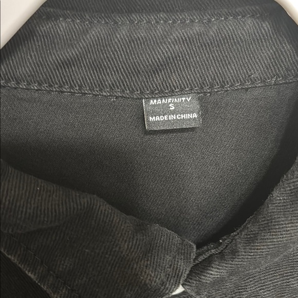 Black Casual Button Down Shirt - Picture 3 of 5